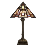 Classic Craftsman 2 žárovky Stolní lampa