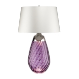 Lena 2 žárovky Large Plum Stolní lampa with Off-white Shade