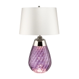 Lena 2 žárovky Small Plum Stolní lampa with Off-white Shade