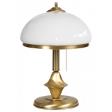 Mosazná stolní lampička 0009 opal (Solar)