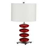 Onyx 1 žárovka Stolní lampa - Red