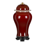 Oxblood Temple Jar 1 žárovka Stolní lampa - Base Only