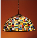 Vitrážový lustr Mozaika 40
