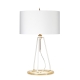 Ferrara Stolní lampa - White and Polished Gold