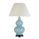 Harbin Gourd 1 žárovka Stolní lampa With Tall Empire - Duck Egg Blue